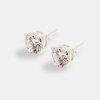 Earrings | cernucci Earrings 8Mm Round Cut Stud Earrings