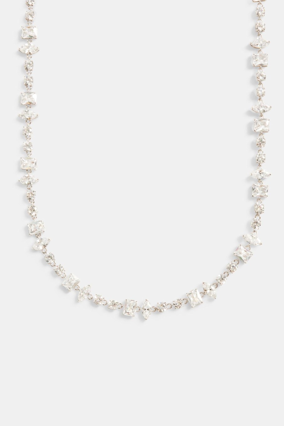 Iced Jewellery | cernucci Iced Jewellery Iced Cz Clear Mixed Shape Tennis Chain