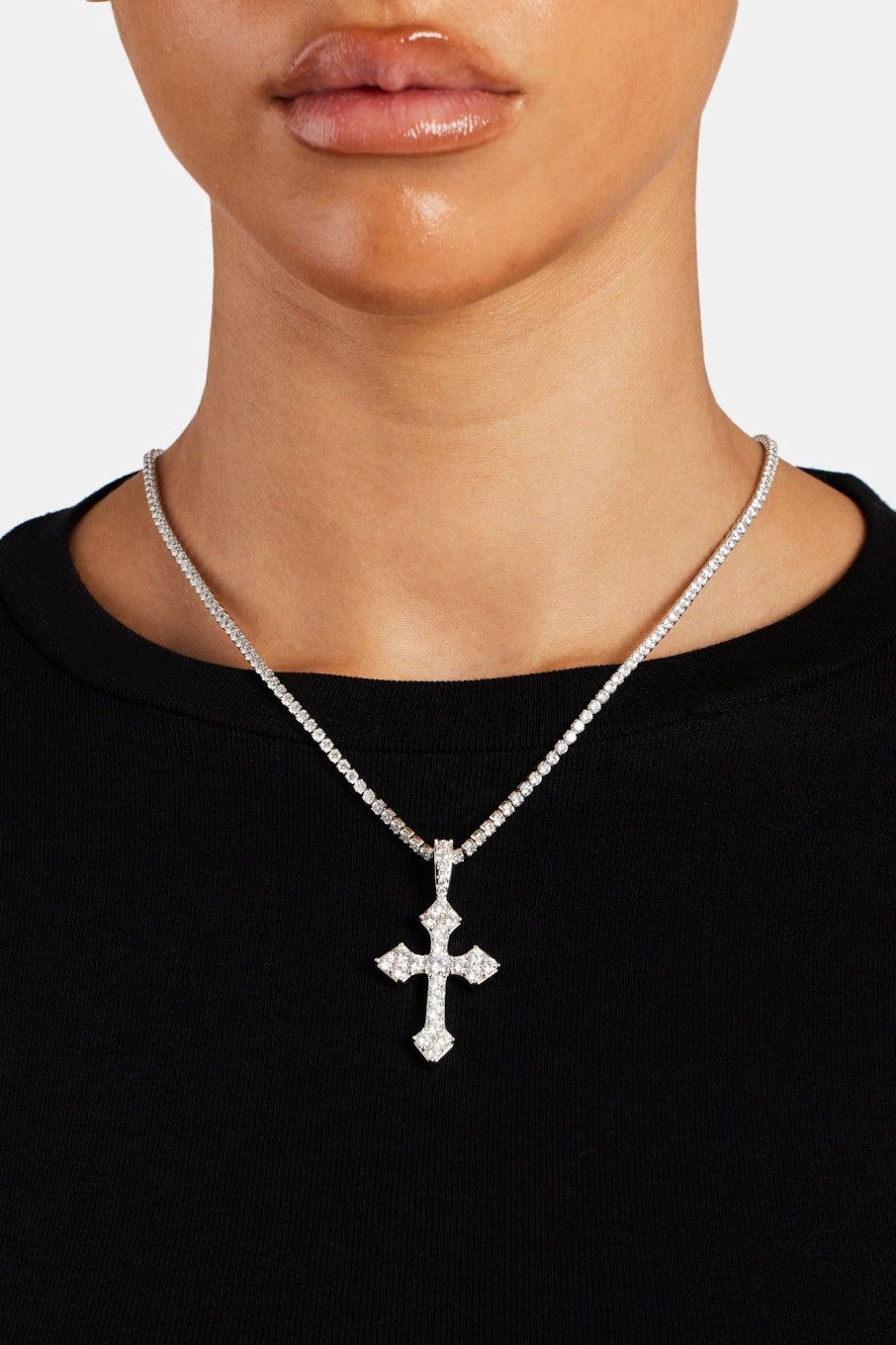 Iced Jewellery | JWL-PEND Iced Jewellery Womens Iced Celtic Cross Pendant