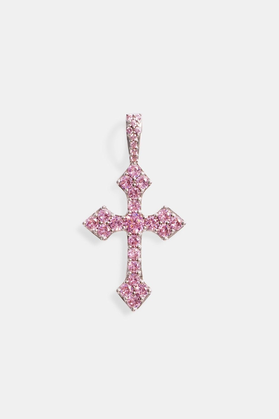 Pendants | cernucci Pendants Pink Iced Celtic Cross Pendant