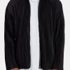 Outerwear | cernucci Outerwear Pleated Collared Jacket - Black