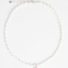 Pearls | JWL-NECK-PRL Pearls 6Mm Freshwater Pearl U0026 Pink Gemstone Necklace