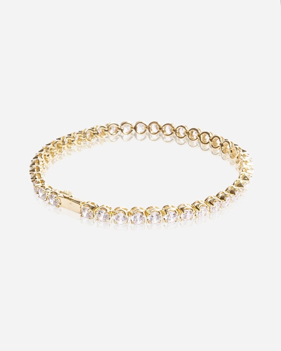 Bracelets & Bangles | JWL-BRA Bracelets & Bangles 5Mm Round Tennis Bracelet - Gold