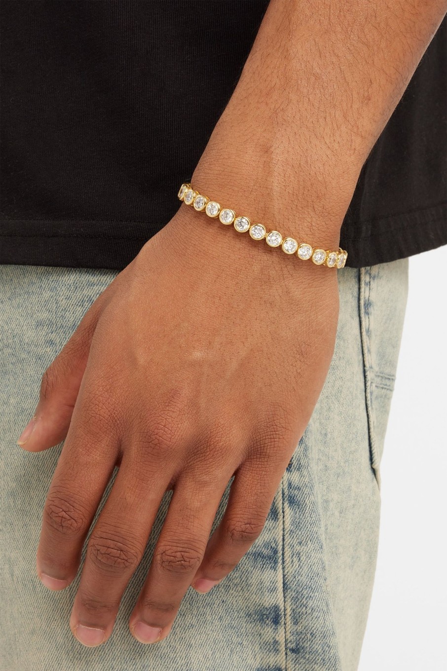 Bracelets & Bangles | JWL-BRA Bracelets & Bangles 5Mm Round Tennis Bracelet - Gold