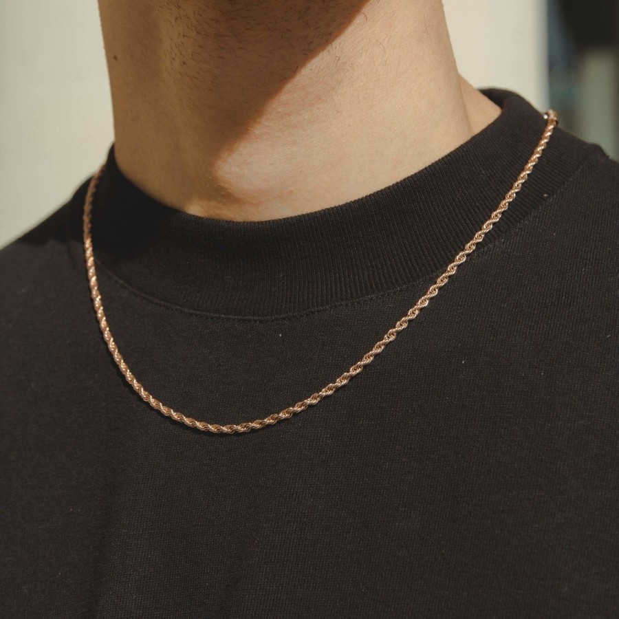 Chains | JWL-CHN Chains 3Mm Rope Chain - Rose Gold