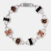 Bracelets & Bangles | cernucci Bracelets & Bangles Iced Chocolate Mixed Shape Gemstone Bracelet - White