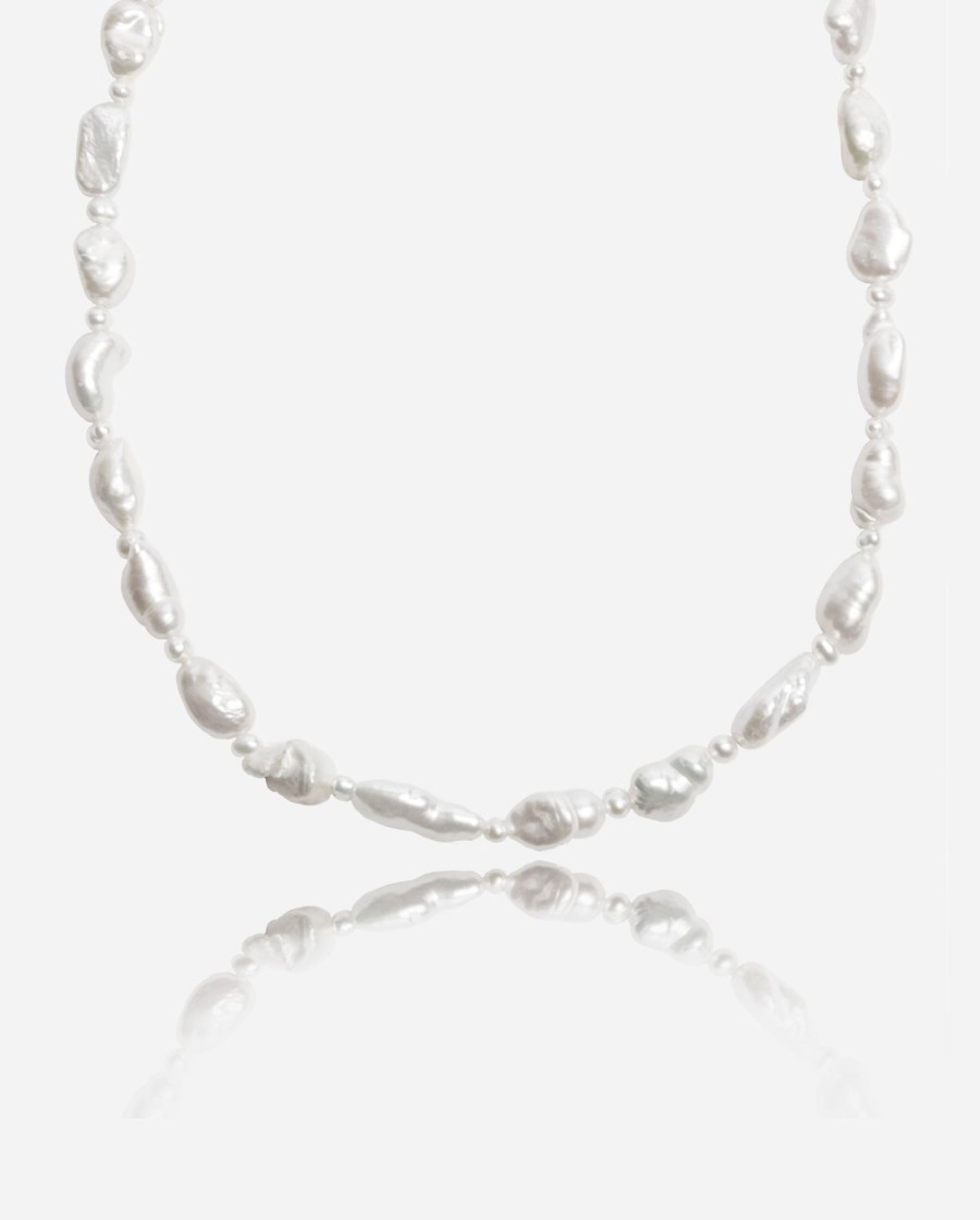 Necklaces | cernucci Necklaces 8Mm Keshi Freshwater Pearl Necklace