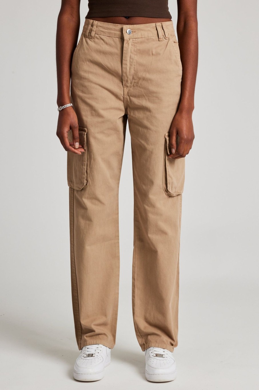 Trousers & Joggers | CLO-BOT-TRO Trousers & Joggers Straight Leg Cargo Trouser - Beige