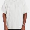 T-Shirts & Vests | cernucci T-Shirts & Vests Oversized Pleated T-Shirt - Off White