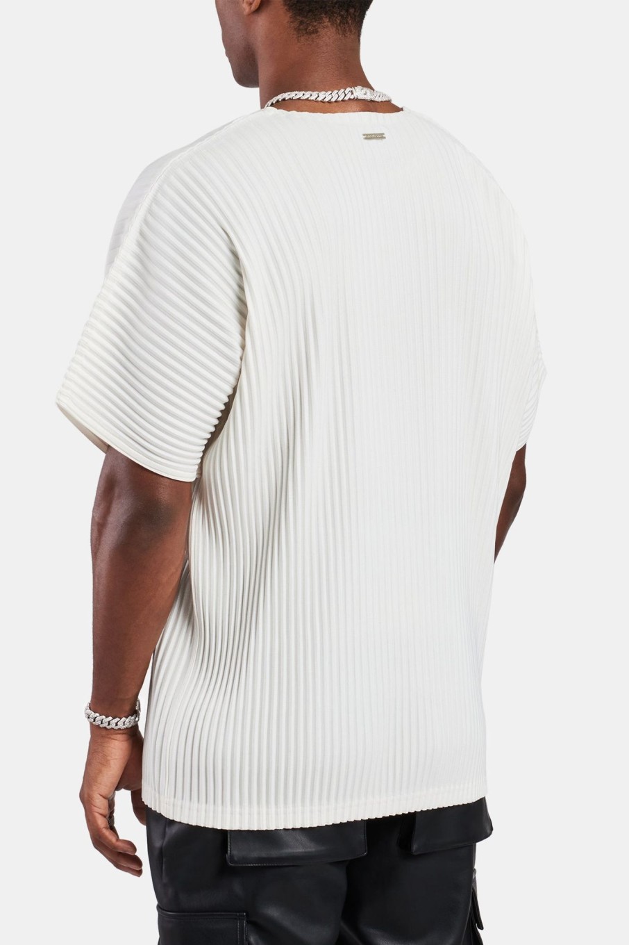 T-Shirts & Vests | cernucci T-Shirts & Vests Oversized Pleated T-Shirt - Off White