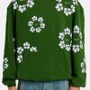 Hoodies & Sweatshirts | cernucci Hoodies & Sweatshirts Floral Print Hoodie - Green