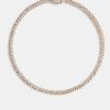 Chokers | JWL-CHN Chokers 5Mm Iced Pink Prong Chain Choker