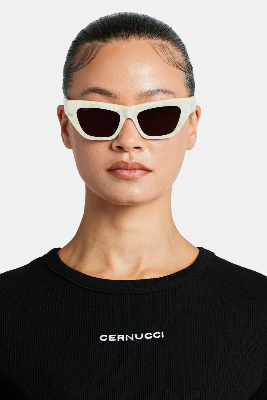 Accessories | CLO-ACC Accessories Angled Square Marble Acetate Sunglasses - Multi